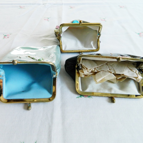 Vintage 1950's Kisslock Coin Purse Lot Rockabilly - Picture 4 of 7